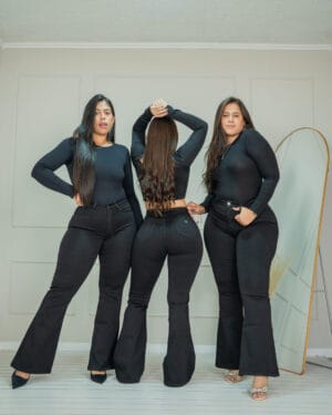 Flare Jeans Filipinas (negro)