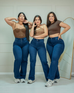Wide leg Brasil (azul)