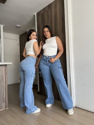 Cargo Jeans París (Celeste)