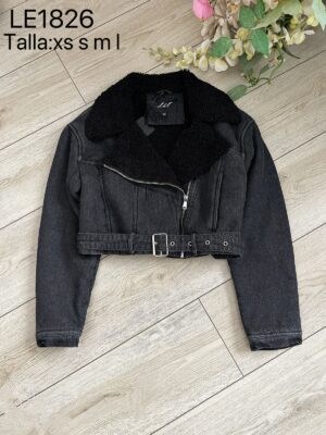 Chaqueta Denim Forrada (negra)