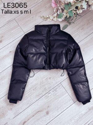 Puffer Ecocuero Forrada (negra)
