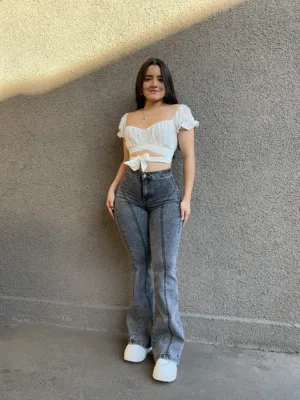 Flare Jeans Jamaica (Gris)