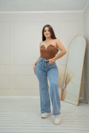 Wide Leg Polonia (Celeste)