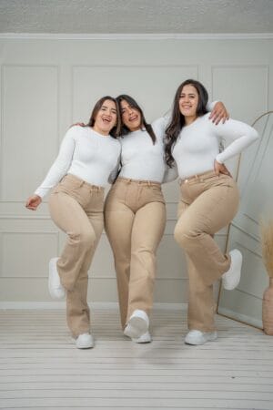 Wide Leg Polonia (Beige) - 48