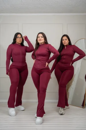 Set Femme Silueta V (burdeo) - M/L