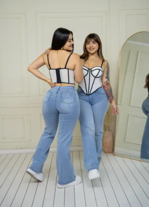 Wide Leg Boston (tiro medio) - 42