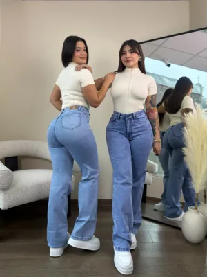Wide Leg Brasil (celeste)