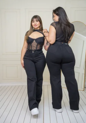 Wide Leg Brasil (negro)