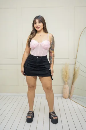 Falda Short Hanny (negro) - 42
