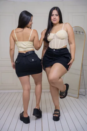 Falda Short Hanny (negro)