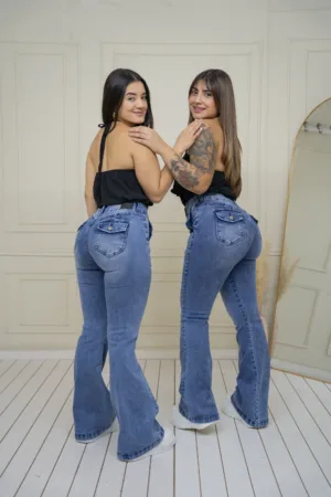 Flare jeans Indonesia (azul)