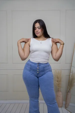 Polera Básica con copa - Blanco