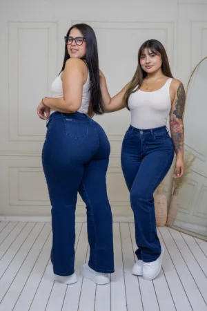 Wide leg Brasil (azul)