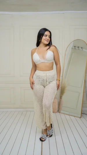 Set Playero Tulum (crudo) - XS/S/M (talla única)