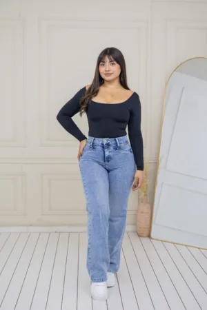 Wide Leg Luxemburgo (celeste) - 48