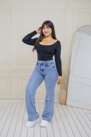 Wide Leg Luxemburgo (celeste)