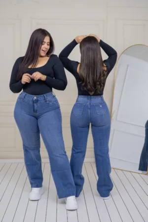 Wide Leg Luxemburgo (azul) - 38