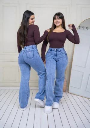 Wide leg Dubai (celeste) - 38