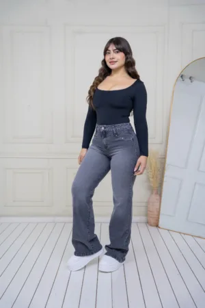 Wide Leg Luxemburgo (gris) - 44