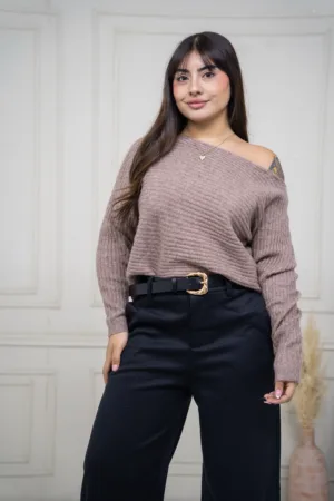 Sweter Asimétrico grueso
