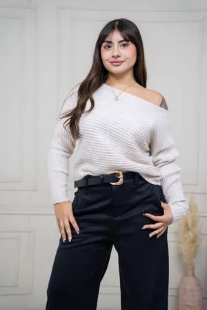 Sweter Asimétrico grueso