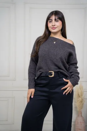Sweter Asimétrico grueso