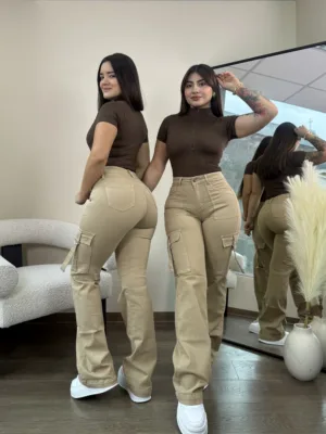 Cargo Jeans París (beige)