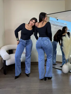 Wide leg Dinamarca (tiro medio) - 40