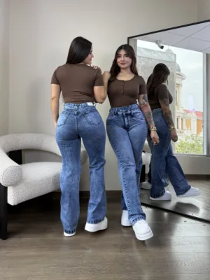 Wide leg Tulum (celeste)