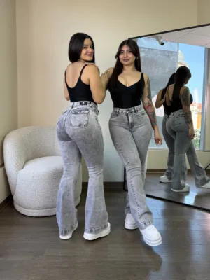 Flare Jeans New York (gris hielo) - 38